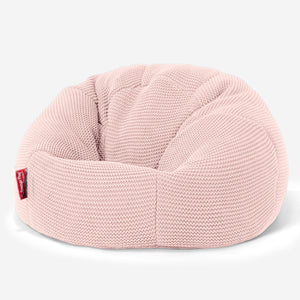 Poltrona Sacco 'Classico' per Bambini 1-5 anni - Ellos Lavorazione a maglia grossa Bebè rosa