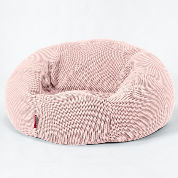 LOUNGE PUG - Pouf Divano - Sacco - Ellos Lavorato a Maglia Rosa baby