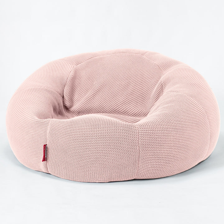 LOUNGE PUG - Pouf Divano - Sacco - Ellos Lavorato a Maglia Rosa baby