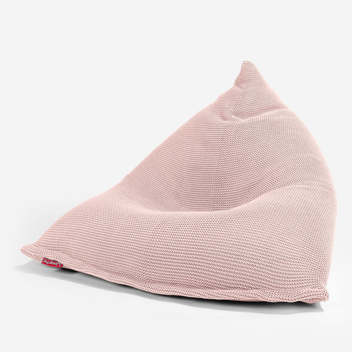 LOUNGE PUG - Pouf Poltrona Sacco Relax - Ellos Lavorato a Maglia Rosa baby