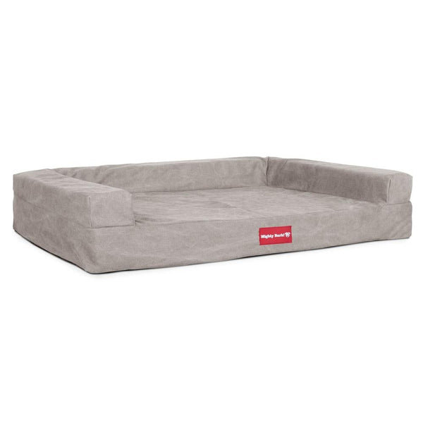 "Il Escaño Da Mighty-Bark" - Divani Per Cani, Ortopedico| Cani Divano | Cani Letto | Cuscino Per Cani | Cani Lounge - Denim Effetto Consumato Grigio