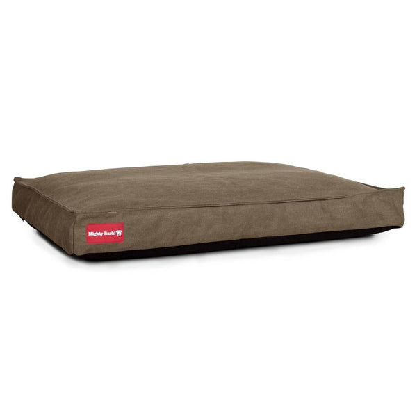 "Il Materasso Da Mighty-Bark" - Cuscino Per Cani, Ortopedico | Memory Foam, Cani Divano | Cani Letto | Cuscino Per Cani | Cani Lounge - Denim Effetto Consumato Terra