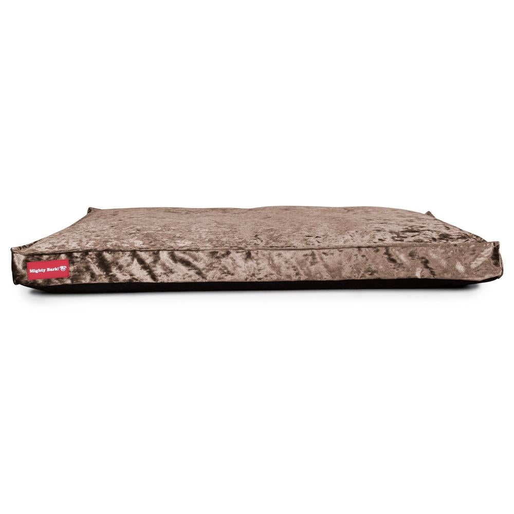 "Il Materasso Da Mighty-Bark" - Cuscino Per Cani, Ortopedico | Memory Foam, Cani Divano | Cani Letto | Cuscino Per Cani | Cani Lounge - Velluto Vintage Tartufo
