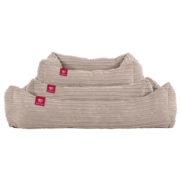 "Il Nido Da Mighty-Bark" - Letto Per Cani, Ortopedico, Memory Foam | Cani divano | Cani letto | Cuscino Per Cani | Cani Lounge - Velluto a Coste Visone