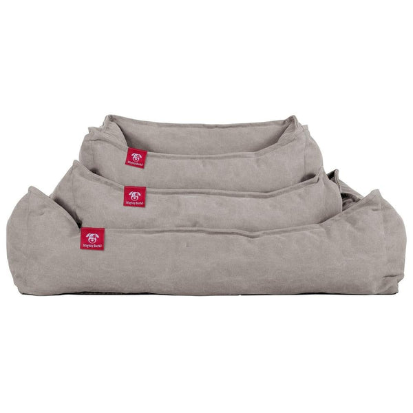 "Il Nido Da Mighty-Bark" - Letto Per Cani, Ortopedico, Memory Foam | Cani divano | Cani letto | Cuscino Per Cani | Cani Lounge - Denim Effetto Consumato Grigio