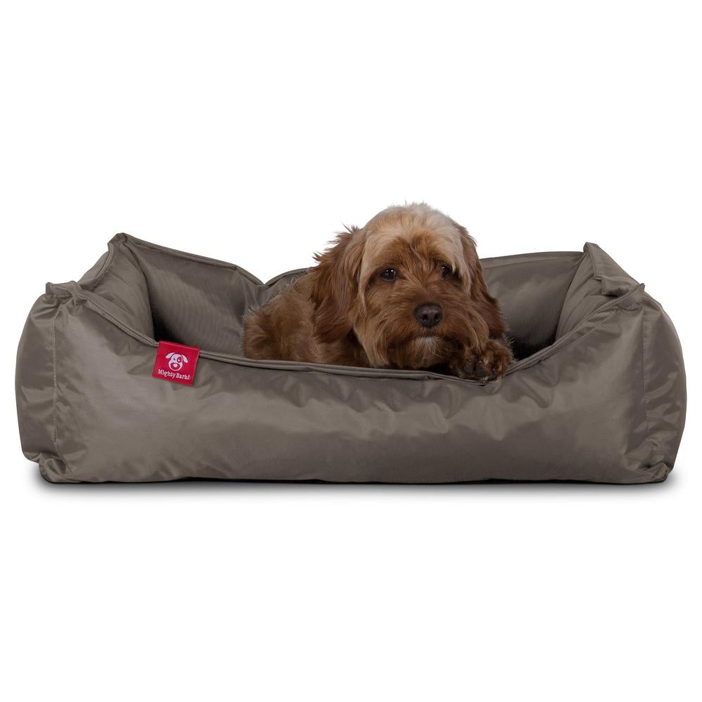 "Il Nido Da Mighty-Bark" - Letto Per Cani, Ortopedico, Memory Foam | Cani divano | Cani letto | Cuscino Per Cani | Cani Lounge - Impermeabile Grigio