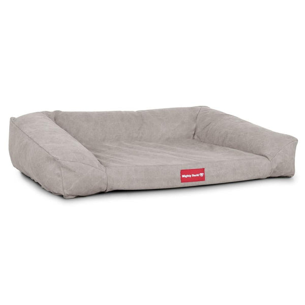 "Il Sofá Da Mighty-Bark" - Divani Per Cani, Ortopedico, Memory Foam | Cani Divano | Cani Letto | Cuscino Per Cani | Cani Lounge - Denim Effetto Consumato Grigio
