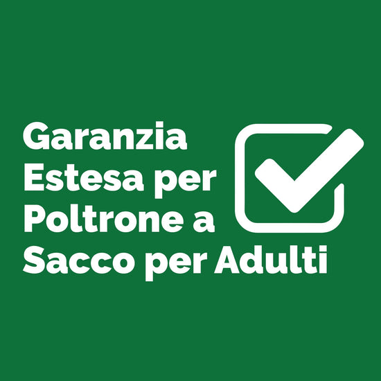 Big Bertha Original, Garanzia Estesa per Poltrone a Sacco per Adulti