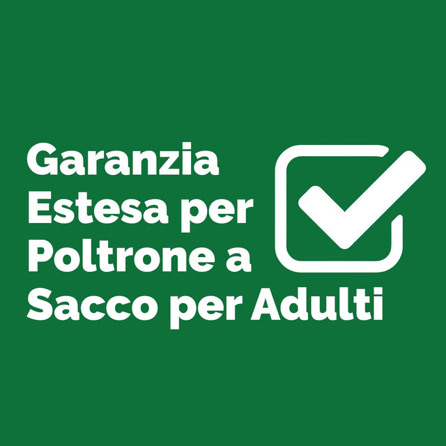 Big Bertha Original, Garanzia Estesa per Poltrone a Sacco per Adulti