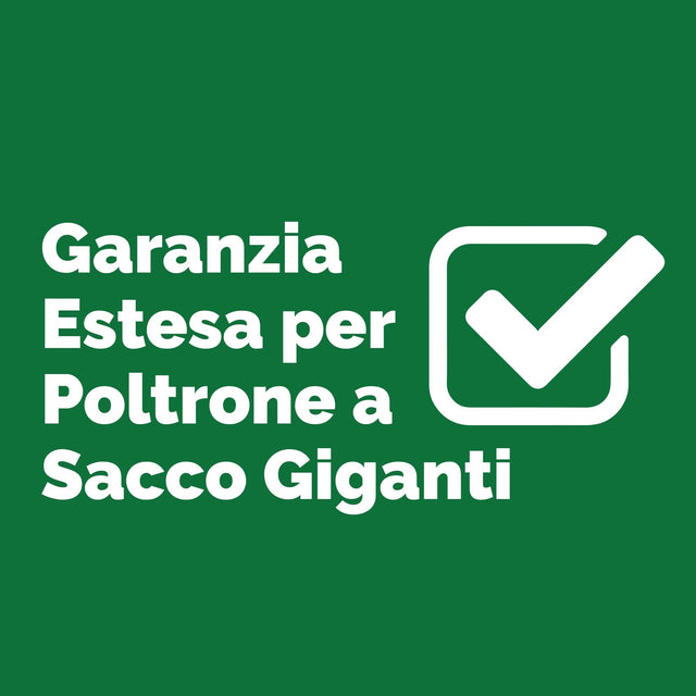 Big Bertha Original, Garanzia Estesa per Poltrone a Sacco Giganti