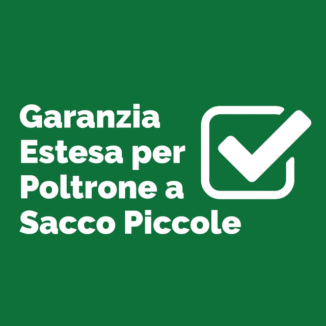 Big Bertha Original, Garanzia Estesa per Poltrone a Sacco Piccole