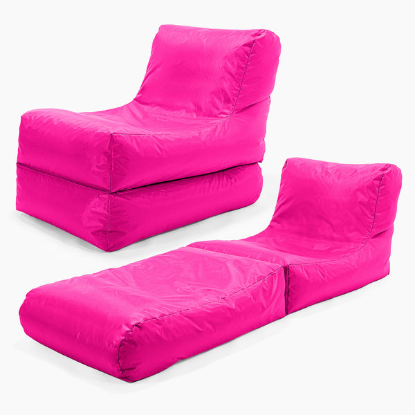 SmartCanvas™ Poltrona Sacco Lounge da Esterno - Rosa Ciliegia 01