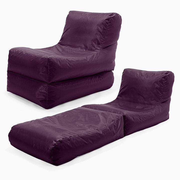 SmartCanvas™ Poltrona Sacco Lounge da Esterno - Viola 01