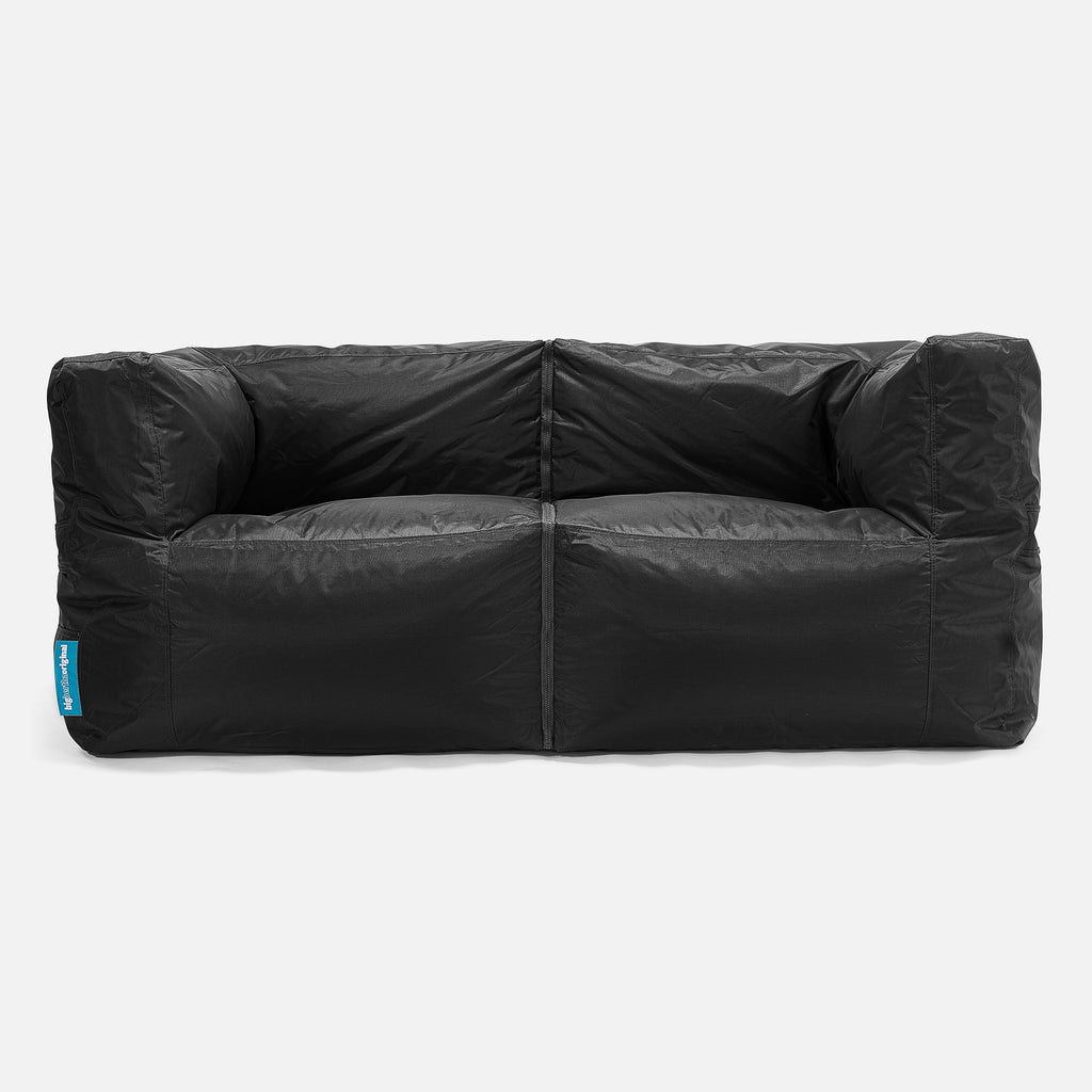 SmartCanvas™ Pouf Divano da Esterno 2 pezzi - Nero 01