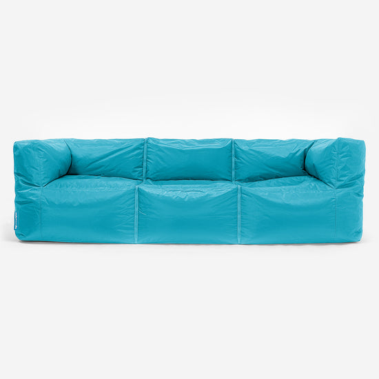 SmartCanvas™ Pouf Divano da Esterno 3 pezzi - Acqua 01