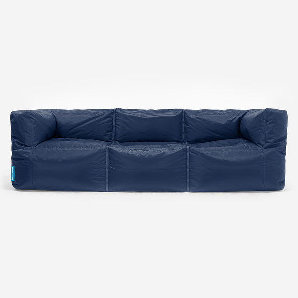 SmartCanvas™ Pouf Divano da Esterno 3 pezzi - Navy 01