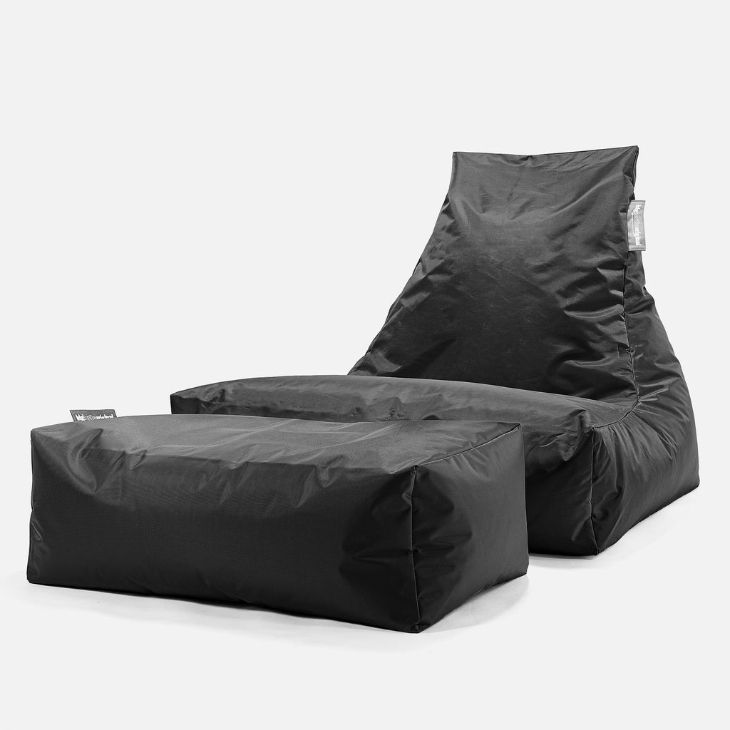 SmartCanvas™ Pouf Poltrona Relax - Nero 02