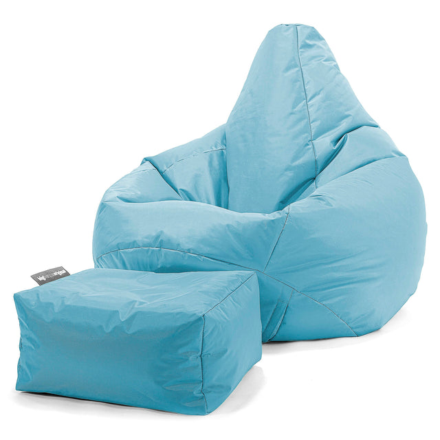 Pouf Poltrona Sacco 'Gioco' - SmartCanvas™ Acqua 02