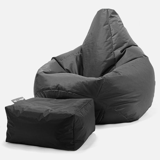 Pouf Poltrona Sacco 'Gioco' - SmartCanvas™ Nero 01