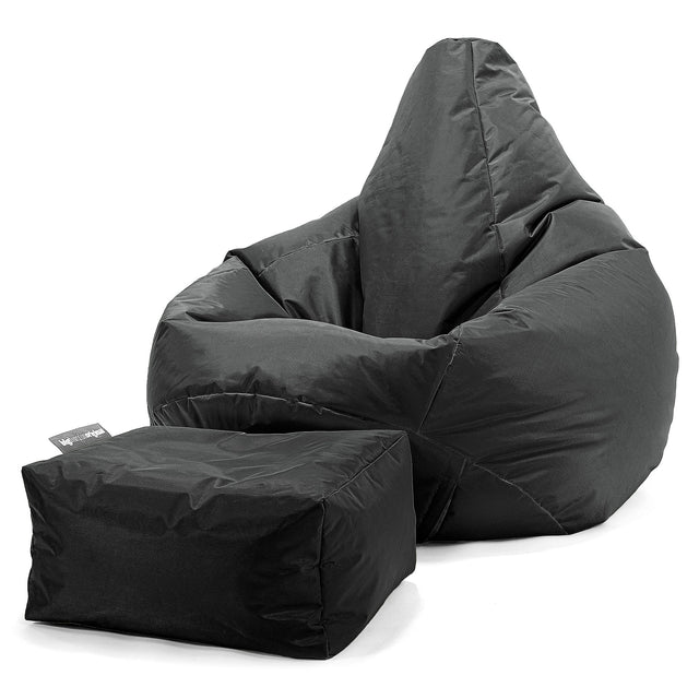 Pouf Poltrona Sacco 'Gioco' - SmartCanvas™ Nero 02