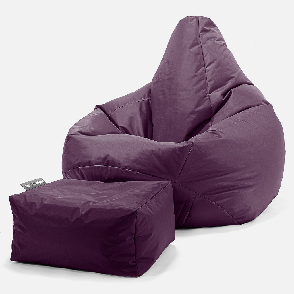 SmartCanvas™ Pouf Poltrona Sacco 'Gioco' - Viola 01