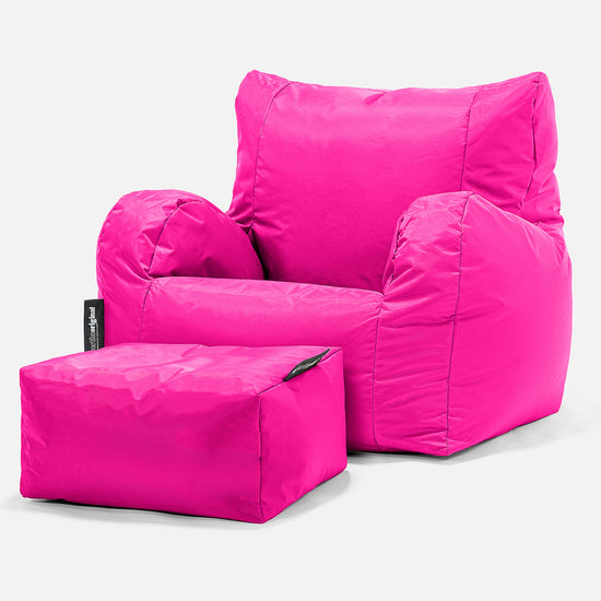 Pouf Poltrona Sacco - SmartCanvas™ Rosa Ciliegia 02