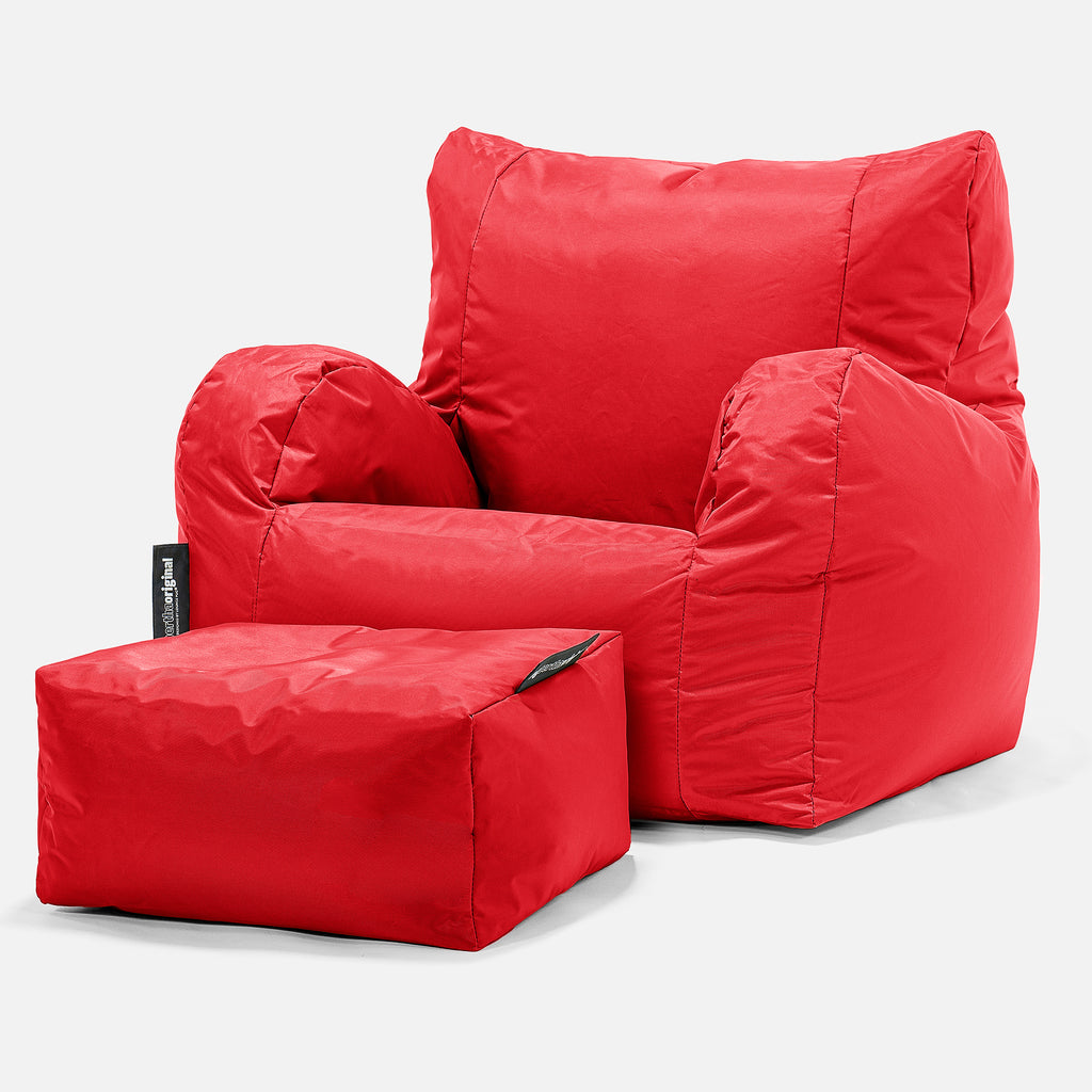 SmartCanvas™ Pouf Poltrona Sacco - Rosso 02