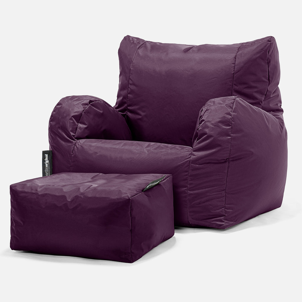 SmartCanvas™ Pouf Poltrona Sacco - Viola 02
