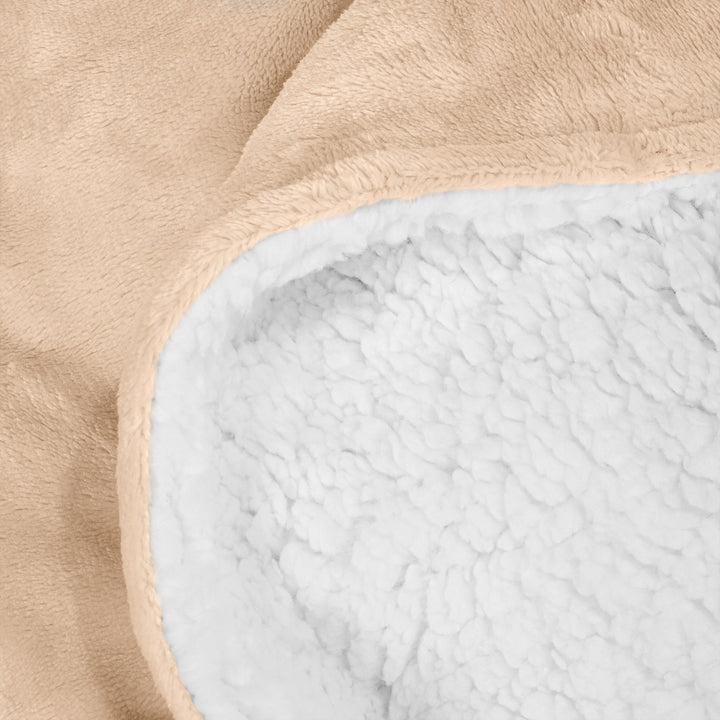 Coperta Sherpa - Pile Sherpa di Flanella Panna 04