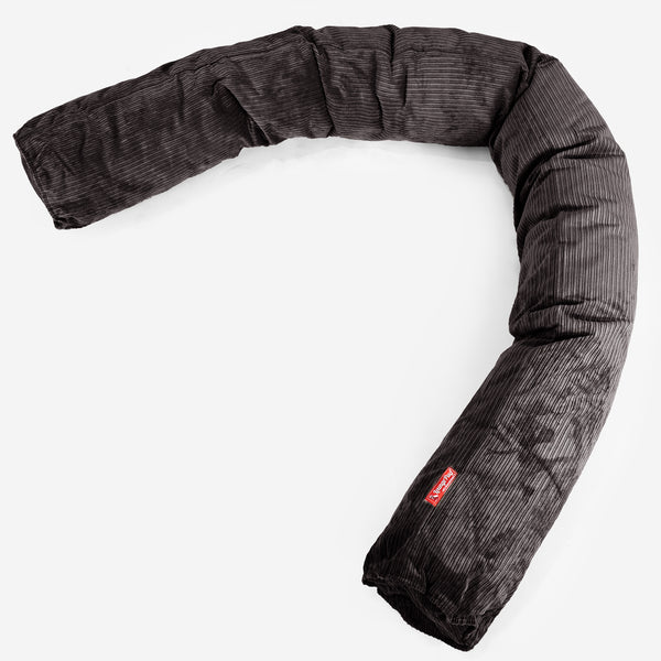 Cuscino Gigante Del Collo XL - Corda a Righine Grafite 01