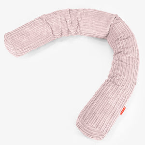 Cuscino Gigante Del Collo XL - Velluto a Coste Rosa Cipria