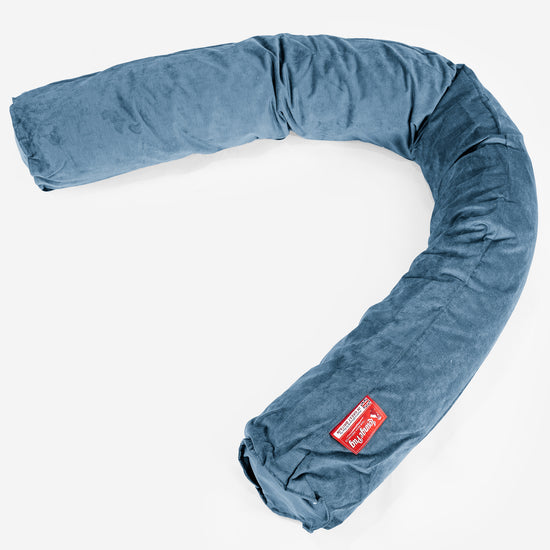 Cuscino Gigante Del Collo XL - Tessuto a Griglia Egeo Blu 01
