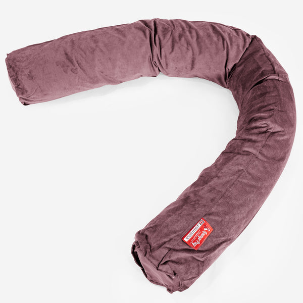 Cuscino Gigante Del Collo XL - Tessuto a Griglia Lilla 01