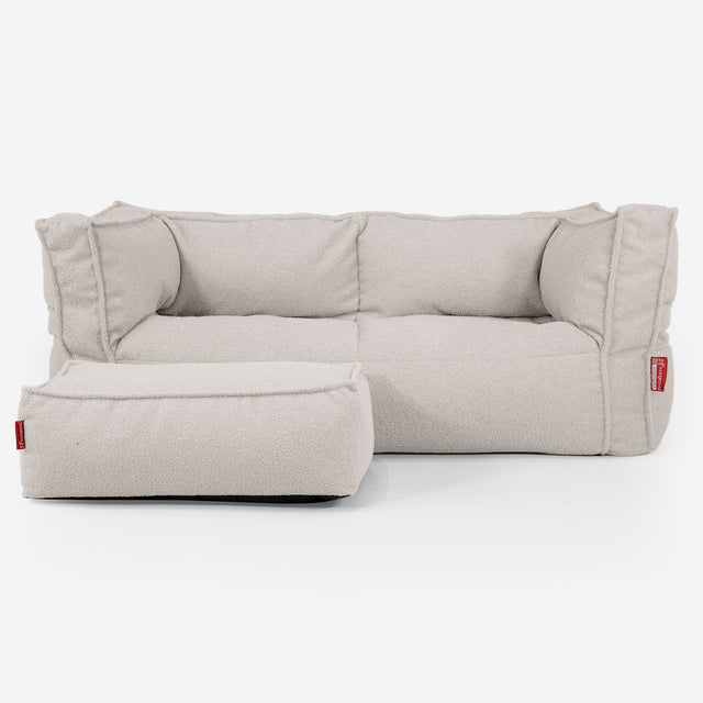 Albert Pouf Divano 2 posti - Bouclé Avorio_02