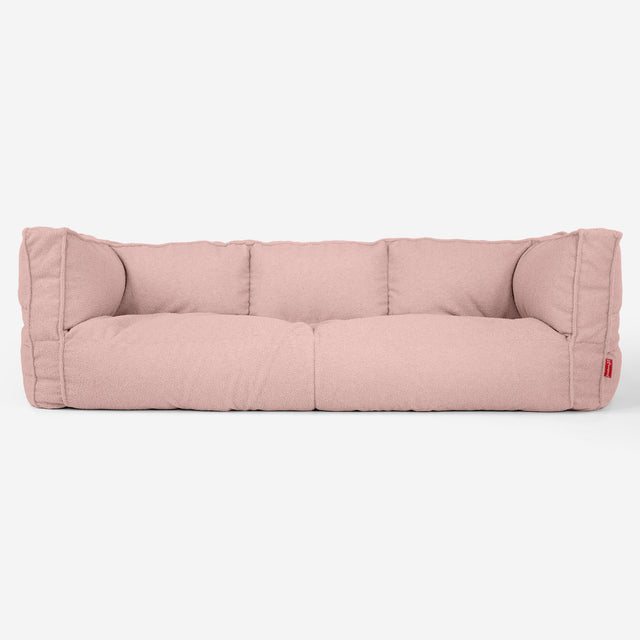 Albert Pouf Divano 3 posti - Bouclé Rosa_01