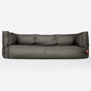 Albert Pouf Divano 3 posti - Pelle Vegana Grigio