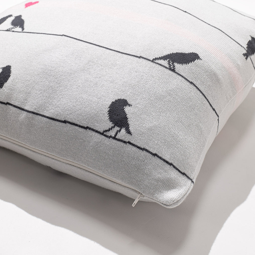 Cuscino 47 x 47cm - Puro Cotone Bird 02