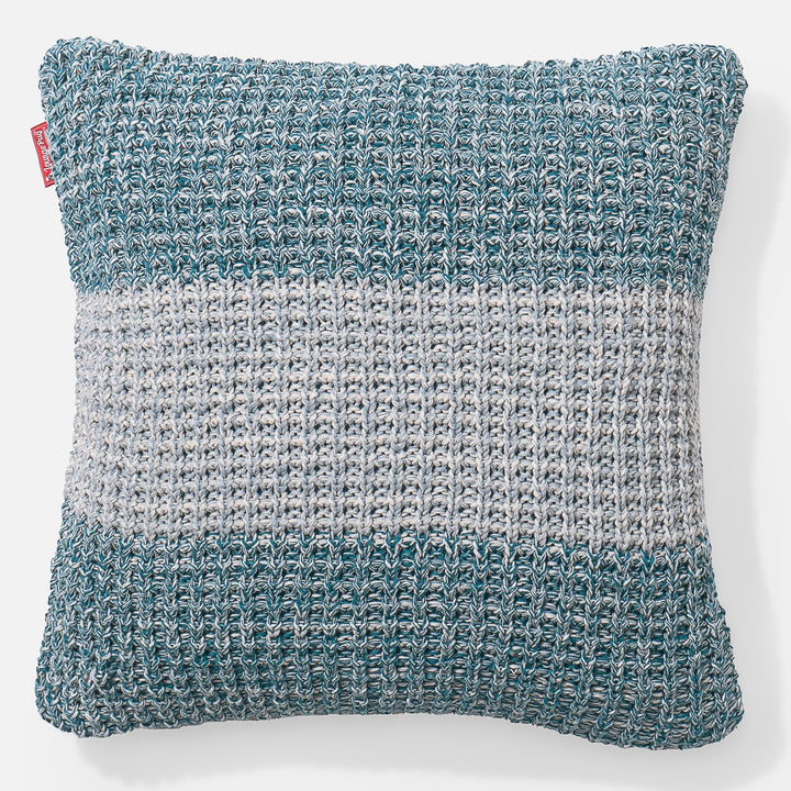 Cuscino 47 x 47cm - Puro Cotone Chester Blu 01