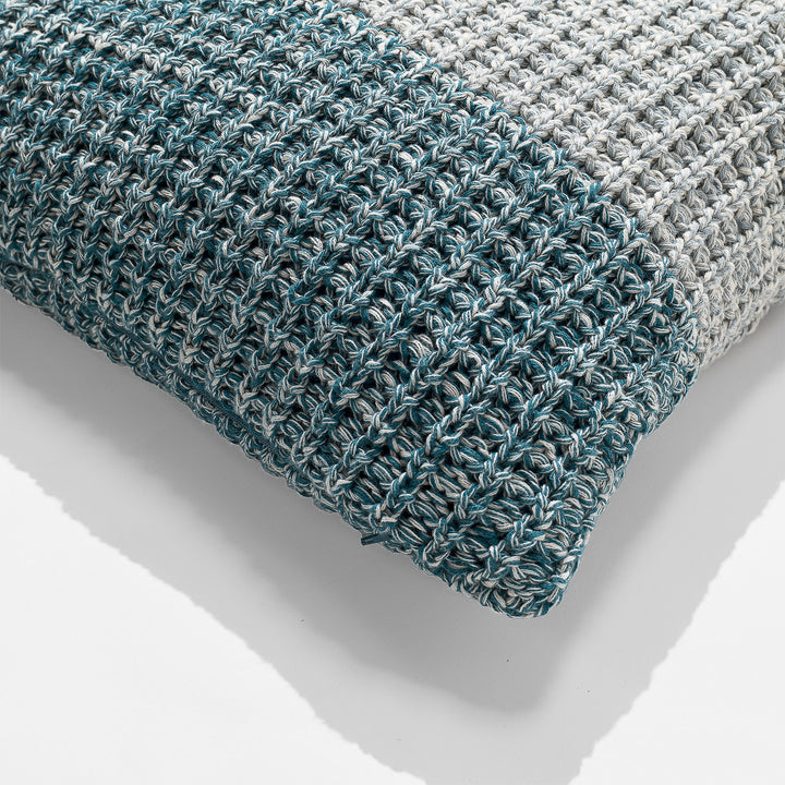 Cuscino 47 x 47cm - Puro Cotone Chester Blu 02