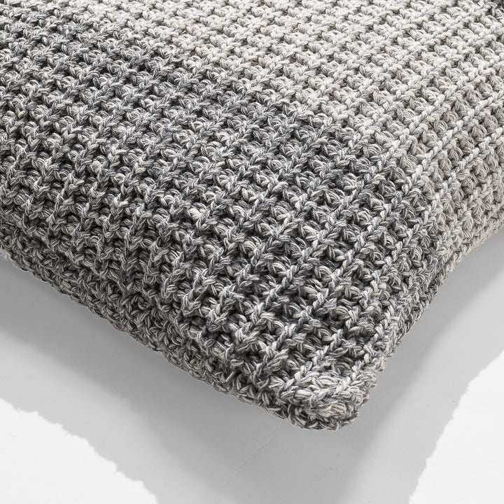 Cuscino 47 x 47cm - Puro Cotone Chester Grigio 02