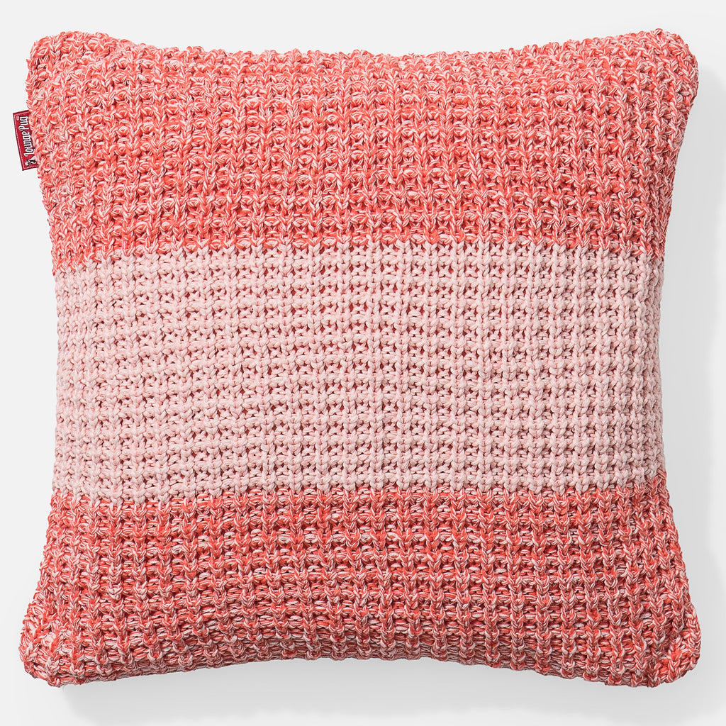 Cuscino 47 x 47cm - Puro Cotone Chester Rosa 01