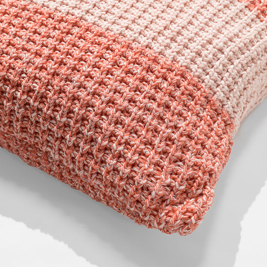 Cuscino 47 x 47cm - Puro Cotone Chester Rosa 02