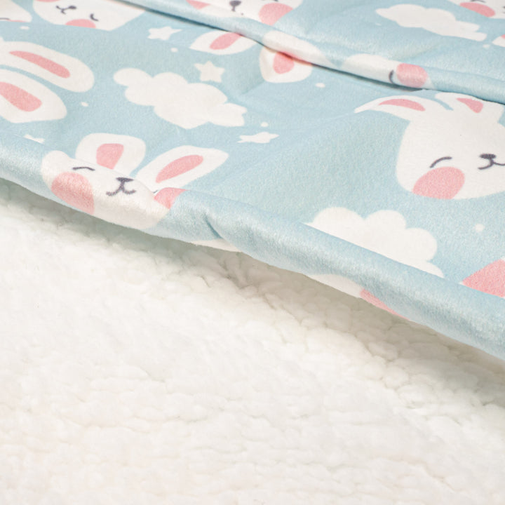 Felpa Coperta Oversize per Bambini con Cappuccio - Minky Coniglio 06