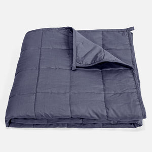 Coperta Ponderata per Adulti - Cotone Blu scuro