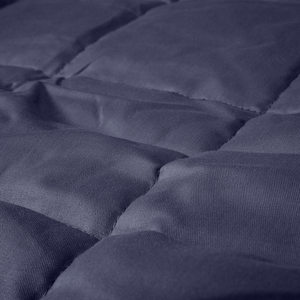 Coperta Ponderata per Adulti - Cotone Blu scuro 04