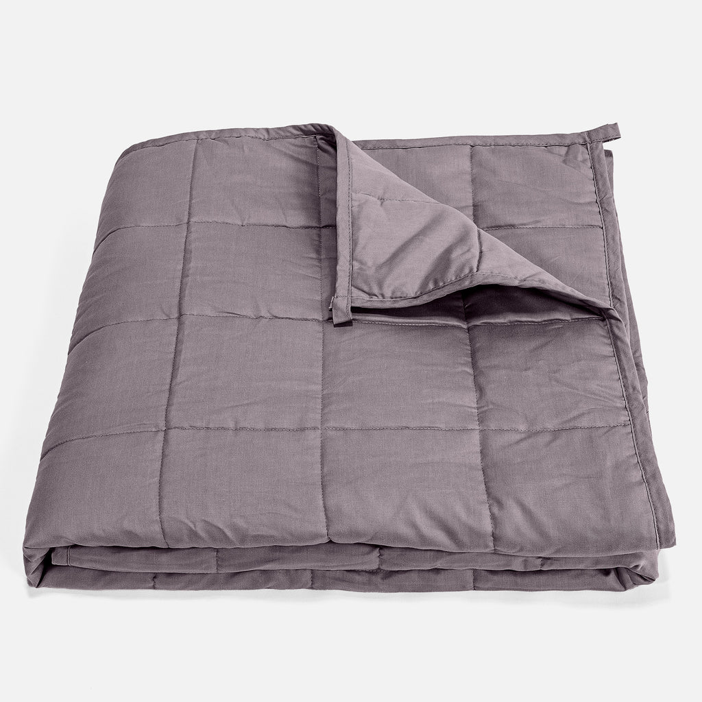 Coperta Ponderata per Adulti - Cotone Grigio 01