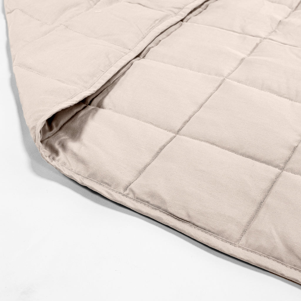Coperta Ponderata per Adulti - Cotone Panna / Visone 02