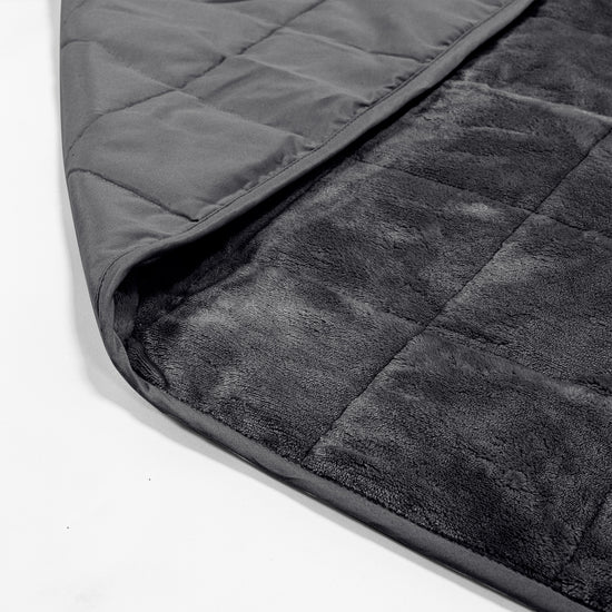 Coperta Ponderata per Adulti - Pile di Flanella Grigio 02