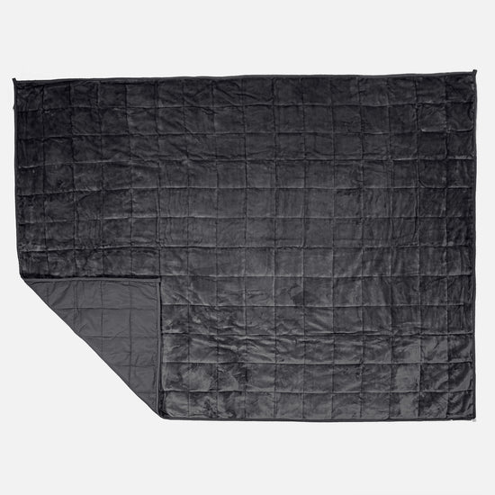 Coperta Ponderata per Adulti - Pile di Flanella Grigio 03