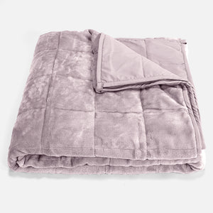 Coperta Ponderata per Adulti - Pile di Flanella Rosa Tenue